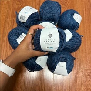 Hobbii Tweed Delight Yarn in Blue